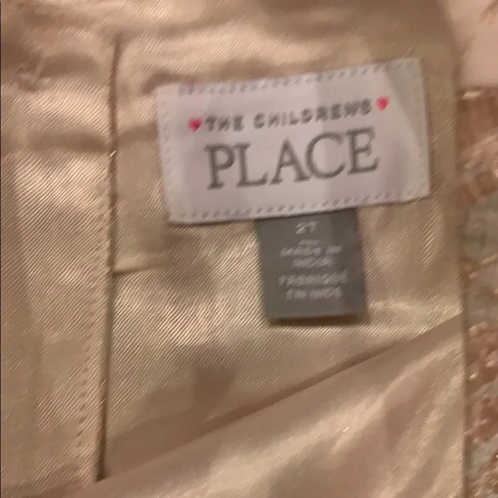 The children’s place rose gold formal dress